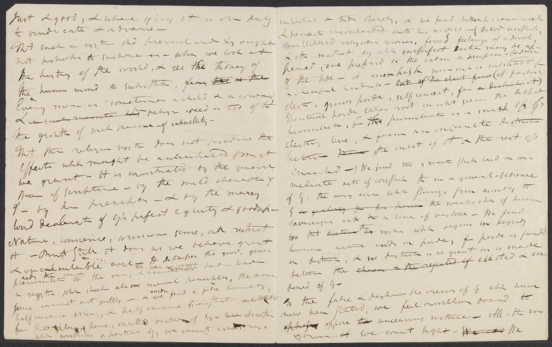 Baltimore Sermon Draft by William Ellery Channing, AHTL