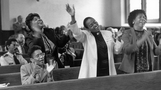 Black History Month Worship Service in 1991. / Photo: Bradford Herzog