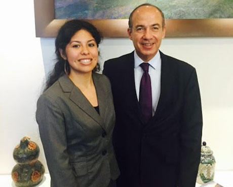 Gaby Chavez and Felipe Calderon