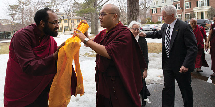 Lama Rod Owens with His Holiness the 17th Gyalwang Karmapa