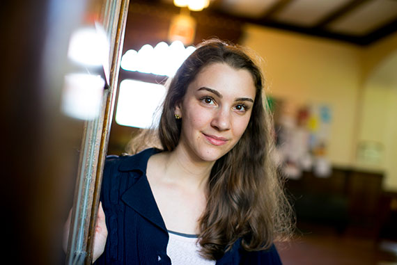 Sophia Lufkin, first-year HDS student. / Photo: Rose Lincoln, Harvard Staff Photographer