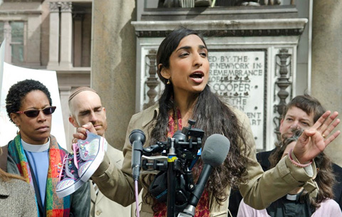 Valarie Kaur at protest